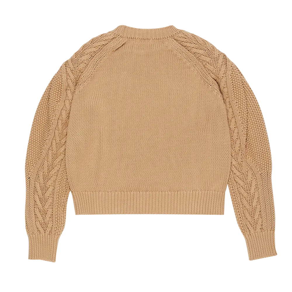 MAMA Russel Cable Knit Jumper (Dessert Sand)