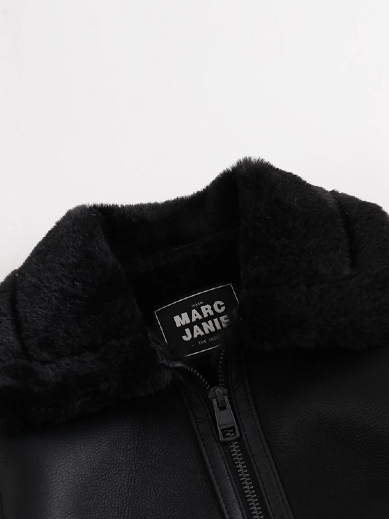 MARC & JANIE Boys Fleece Lined PU Leather Jacket