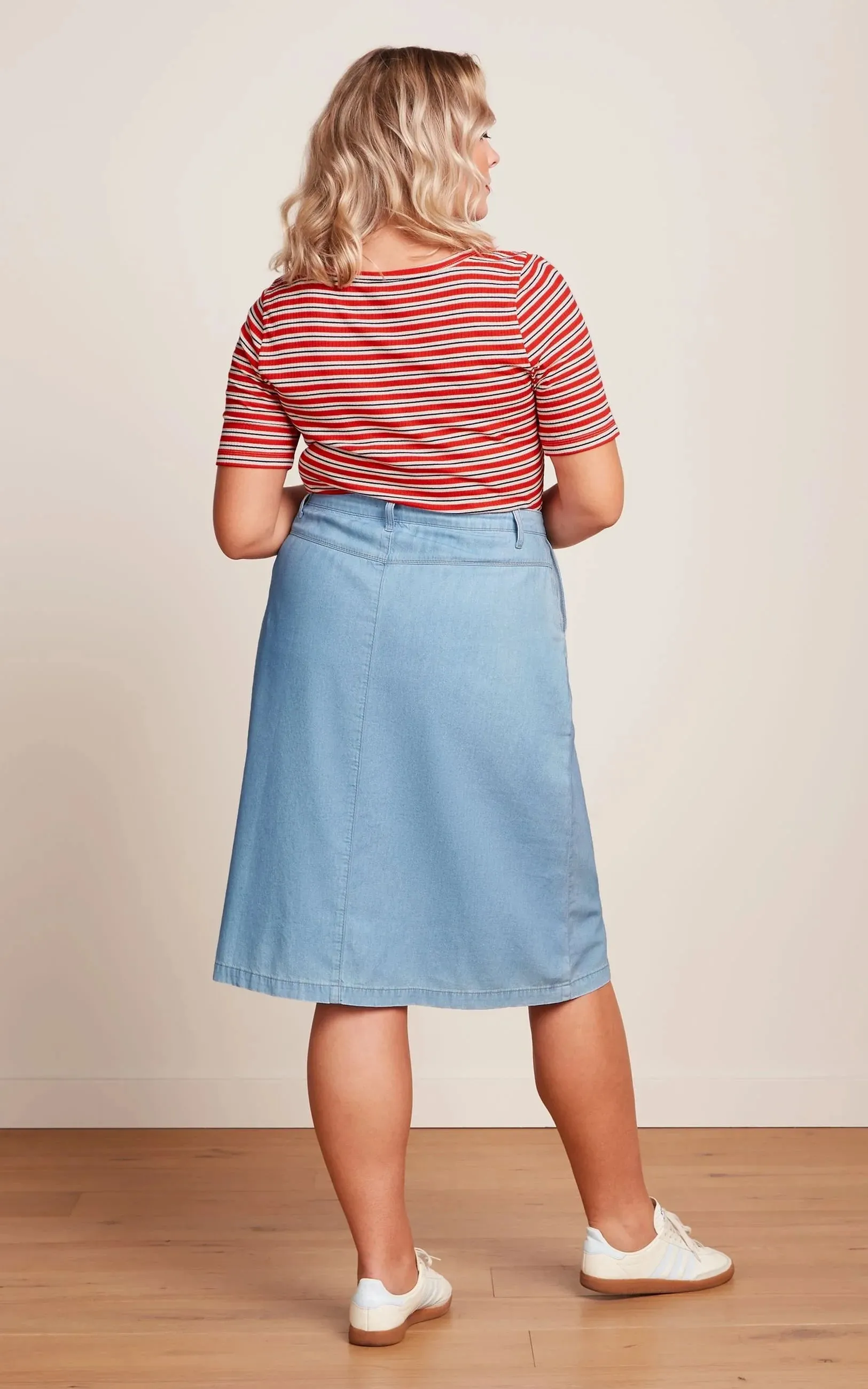 Marie Skirt Festa Light Denim Blue Tint