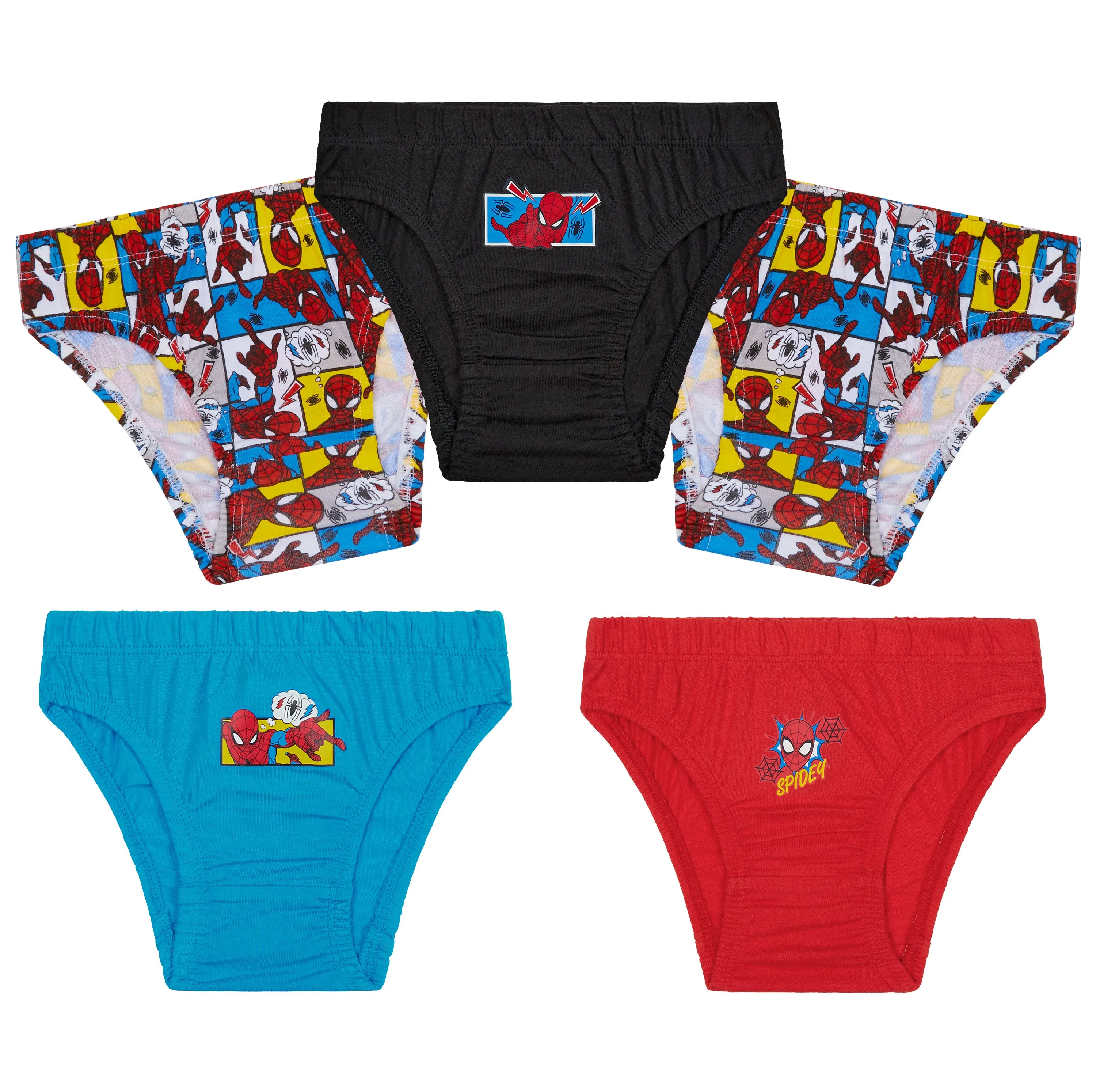 Marvel Boys Briefs Underwear, Comfy Breathable Pants for Kids - Pack of 5