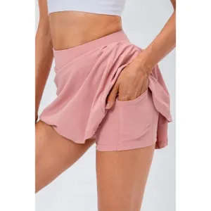 'Maryam' High Waist Pleated Active Skirt