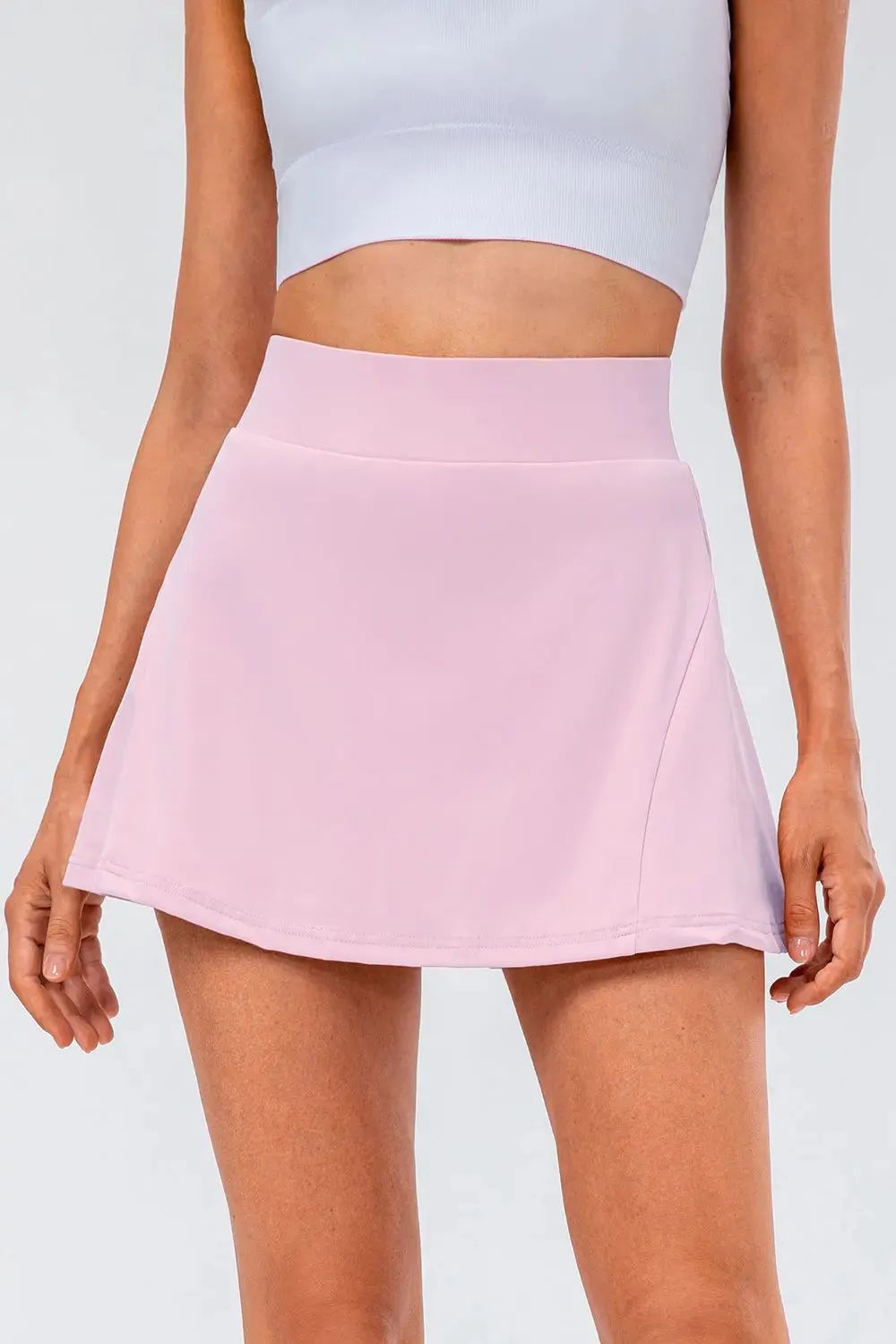 'Maryam' High Waist Pleated Active Skirt