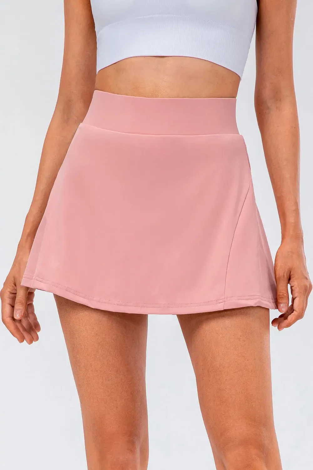 'Maryam' High Waist Pleated Active Skirt
