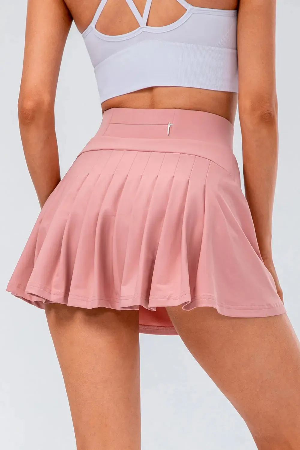 'Maryam' High Waist Pleated Active Skirt