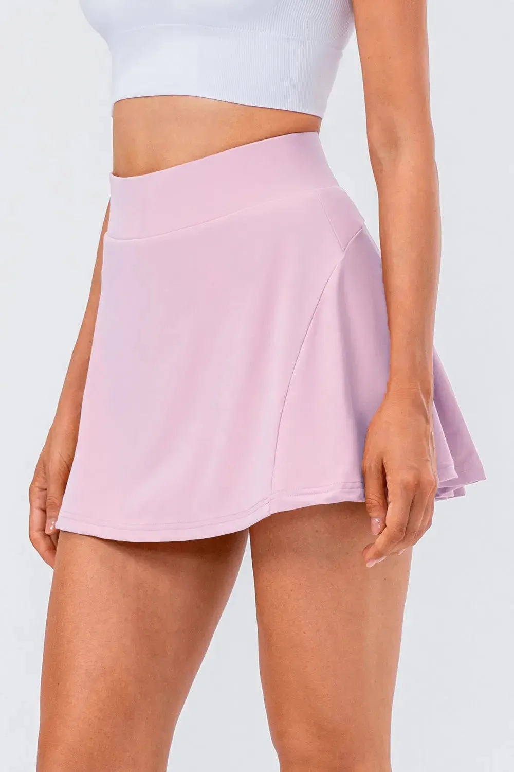 'Maryam' High Waist Pleated Active Skirt