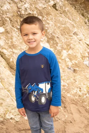 Mason Top - Blue Front Loader