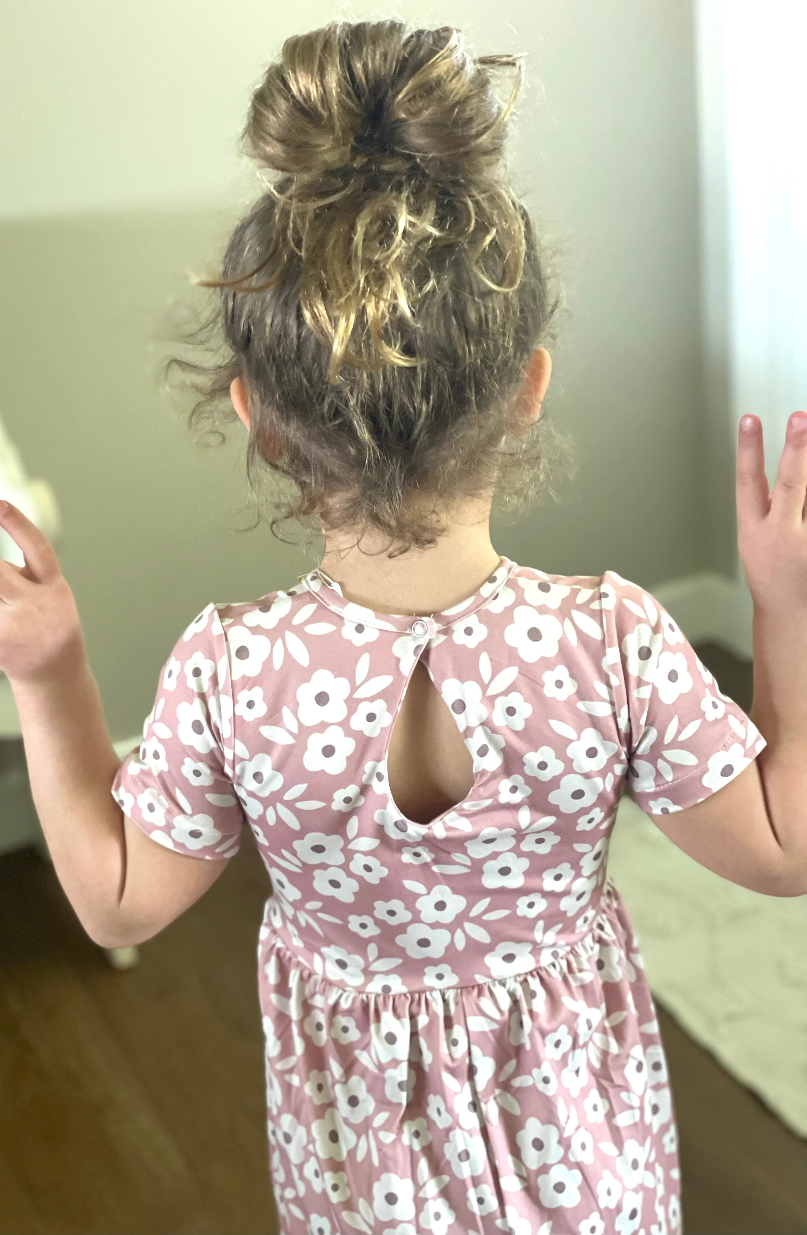 Mauve Flower Romper