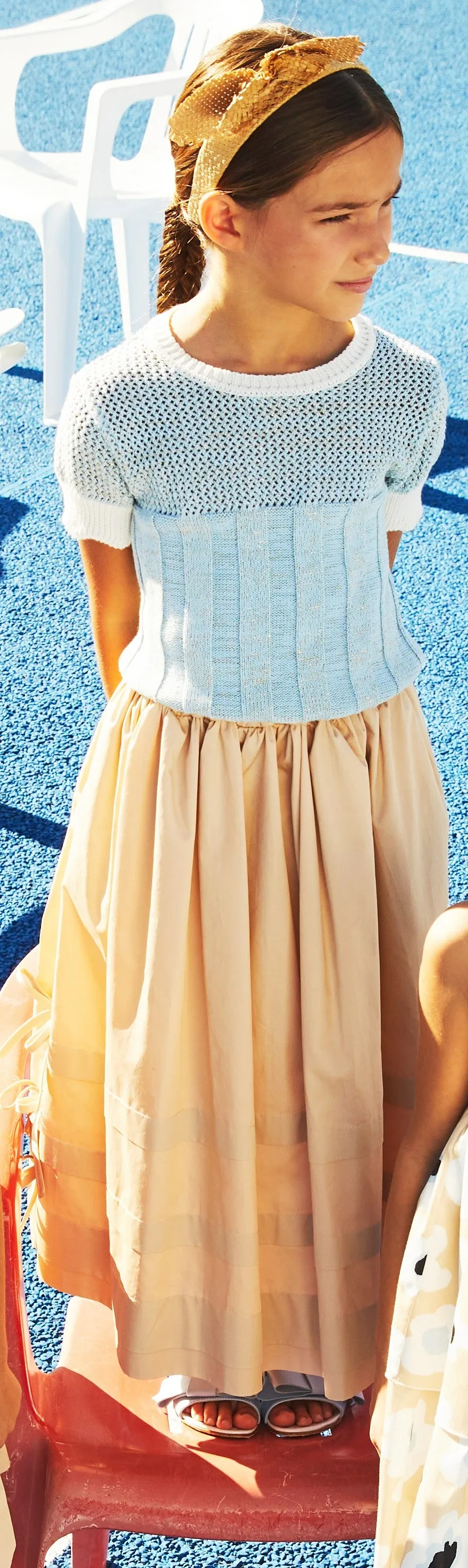 Maxi beige skirt by Mimisol