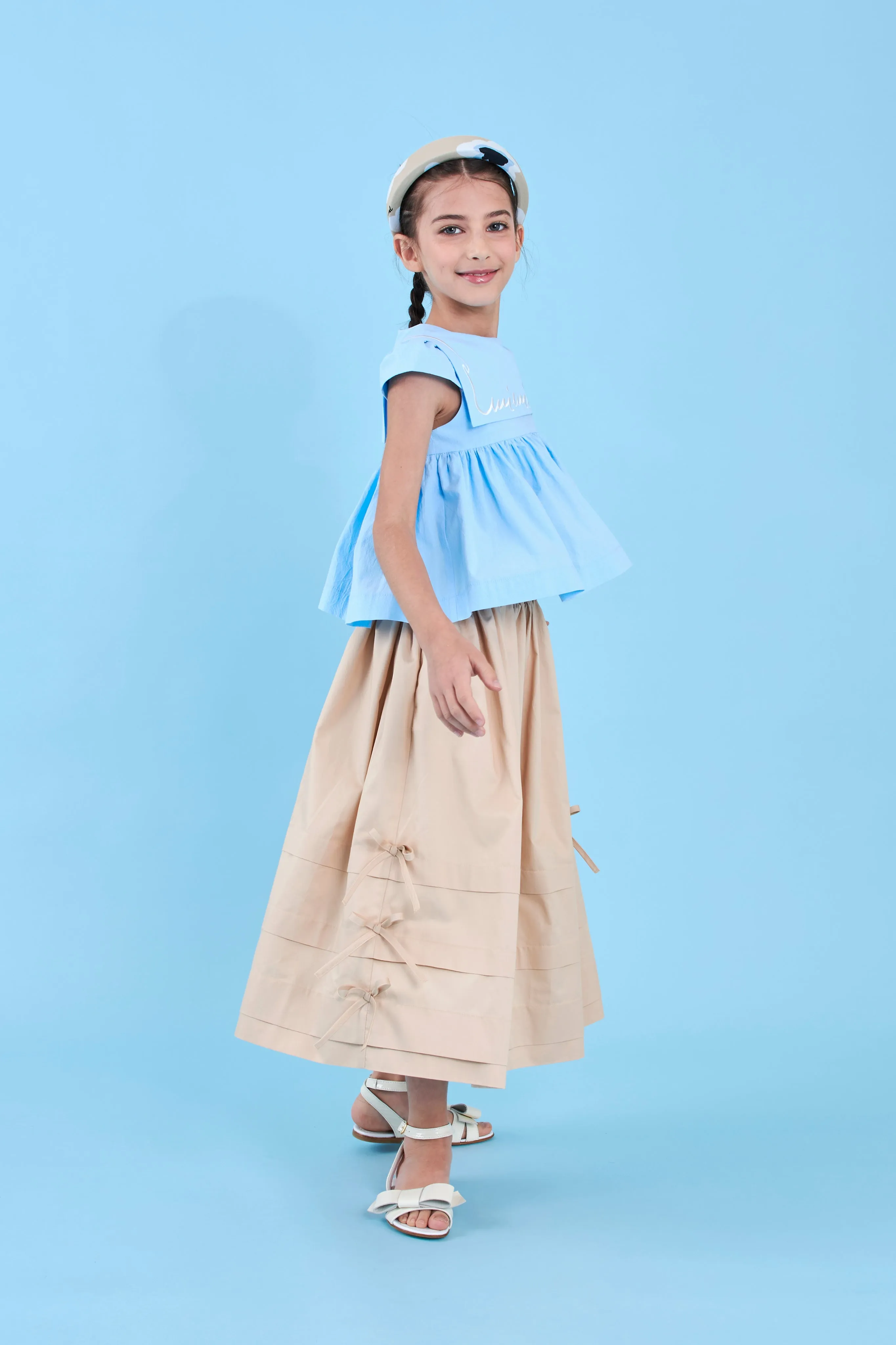 Maxi beige skirt by Mimisol