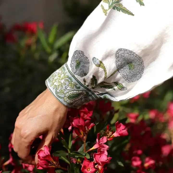 Maxi Dress - CAPRI Blue Flower
