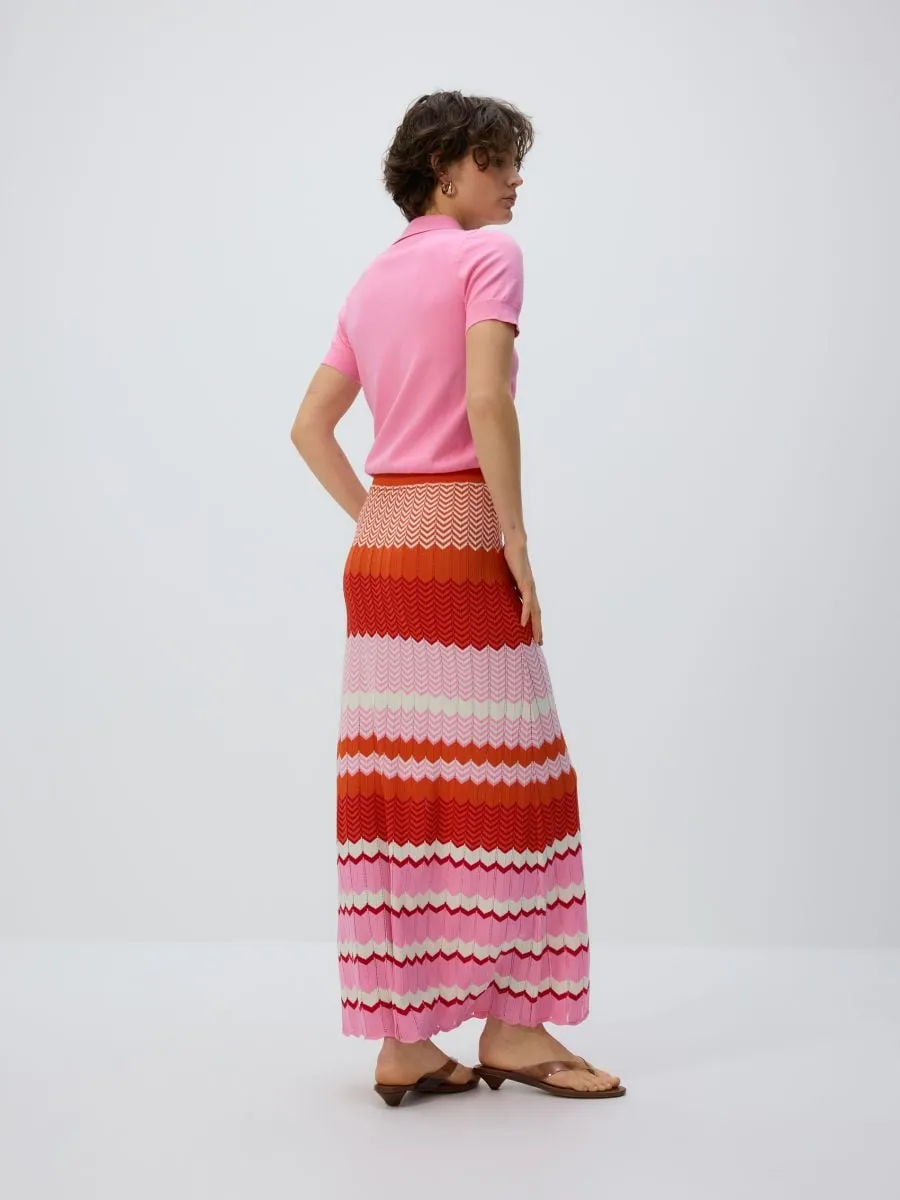 Maxi jersey skirt