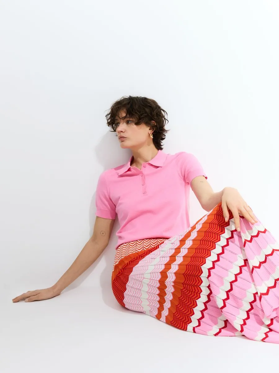 Maxi jersey skirt