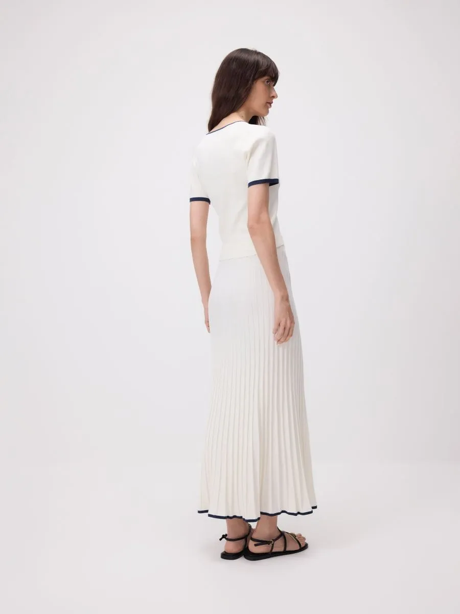 Maxi jersey skirt