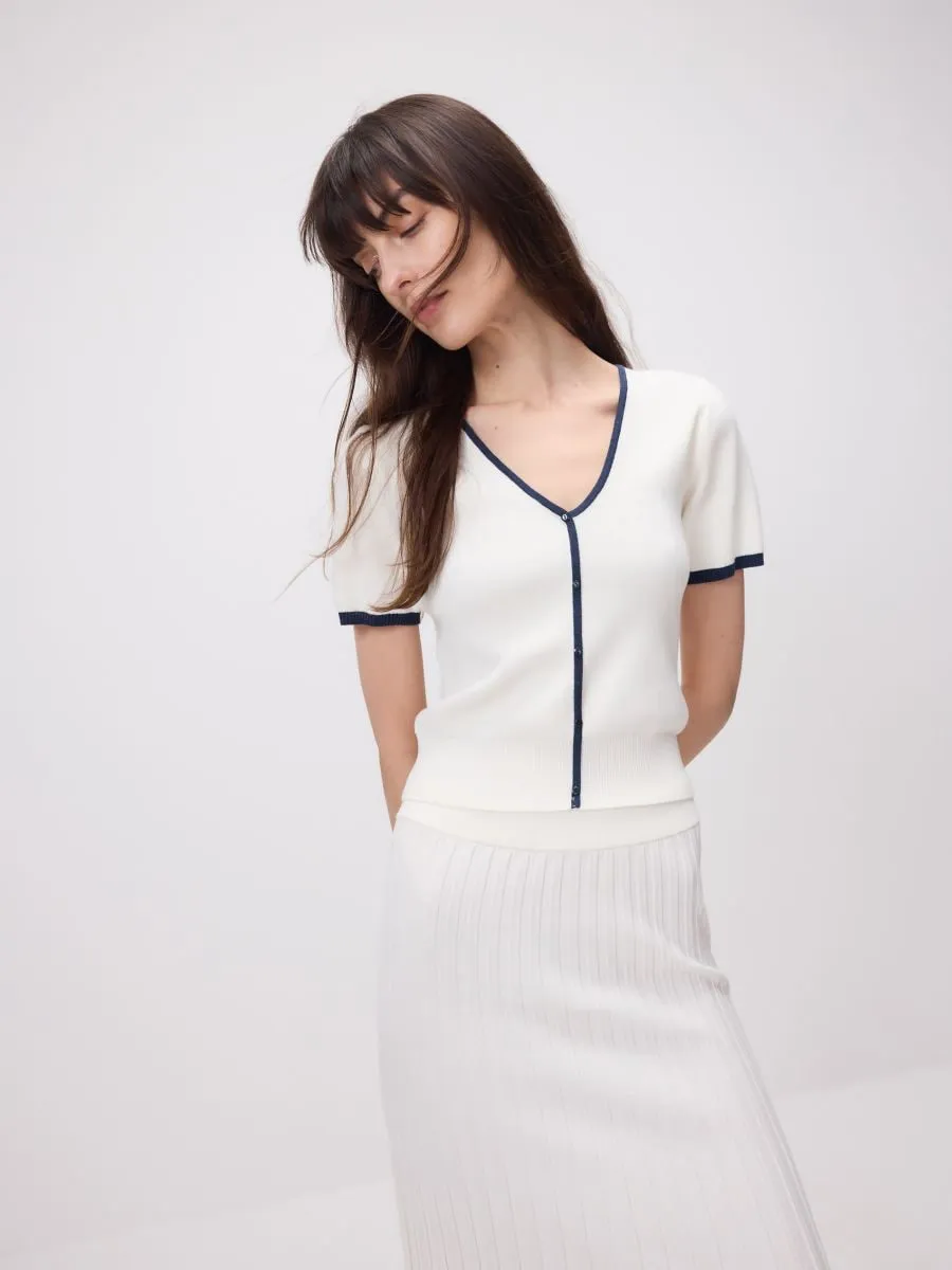 Maxi jersey skirt