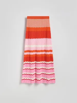 Maxi jersey skirt