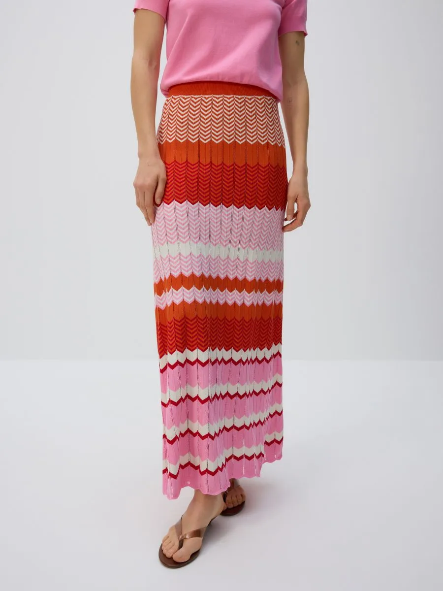 Maxi jersey skirt