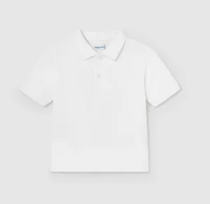 Mayoral Baby Boy White Polo Shirt