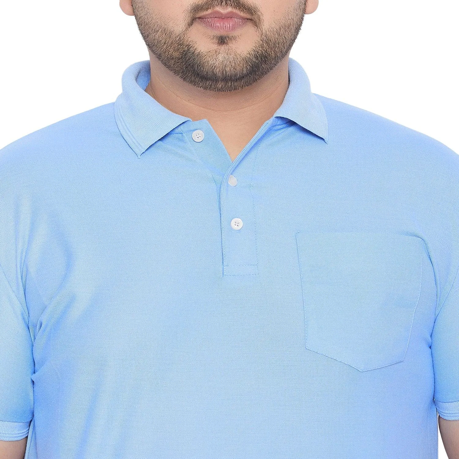 Men Plus Size Bbsie-SB Solid Polo Tshirt