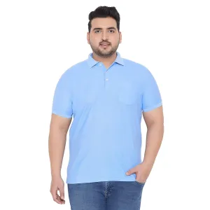 Men Plus Size Bbsie-SB Solid Polo Tshirt