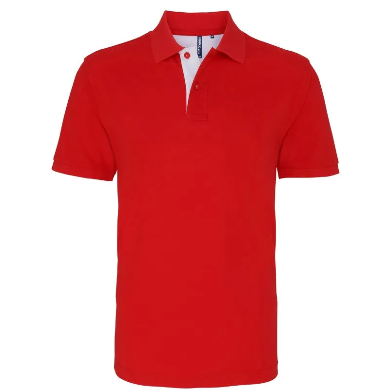 Mens classic fit - contrast polo, Personalised Gift