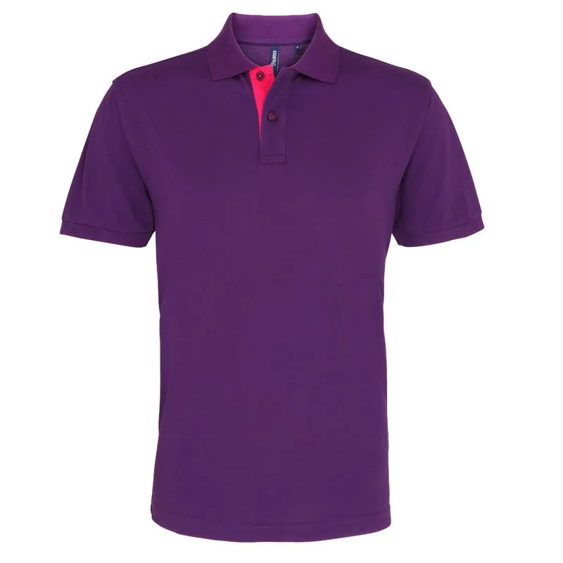 Mens classic fit - contrast polo, Personalised Gift