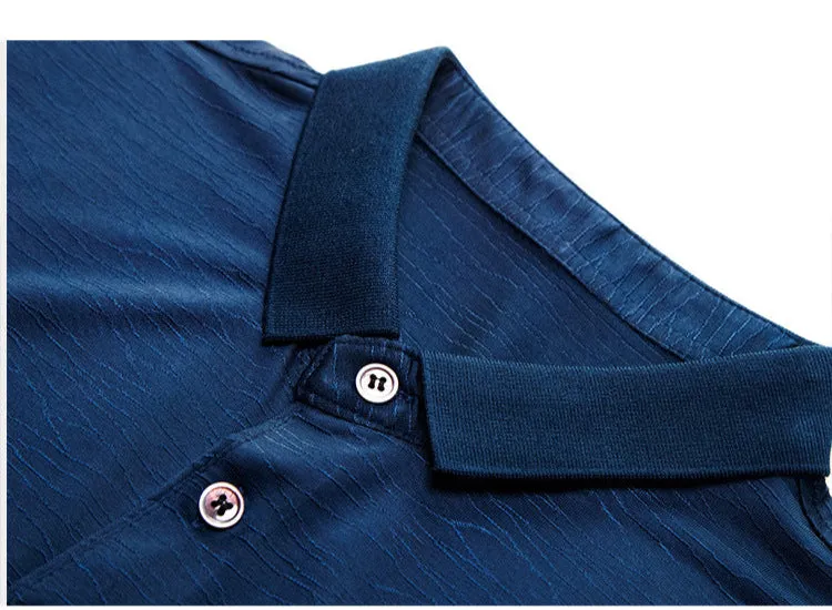 Men's Mulberry Silk Polo Shirt | Luxury Ice Silk Summer Polo
