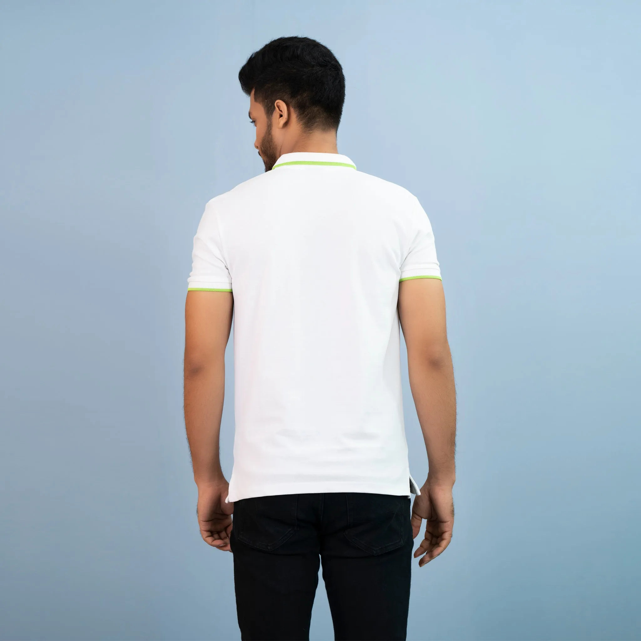 Mens Polo-White