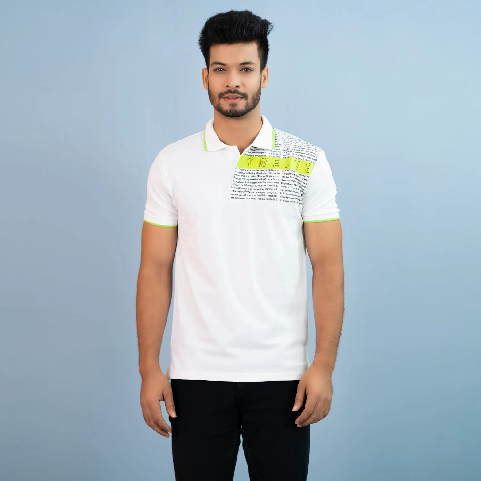 Mens Polo-White