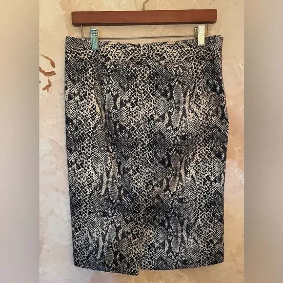 Michael Kors Snakeskin Print Pencil Skirt