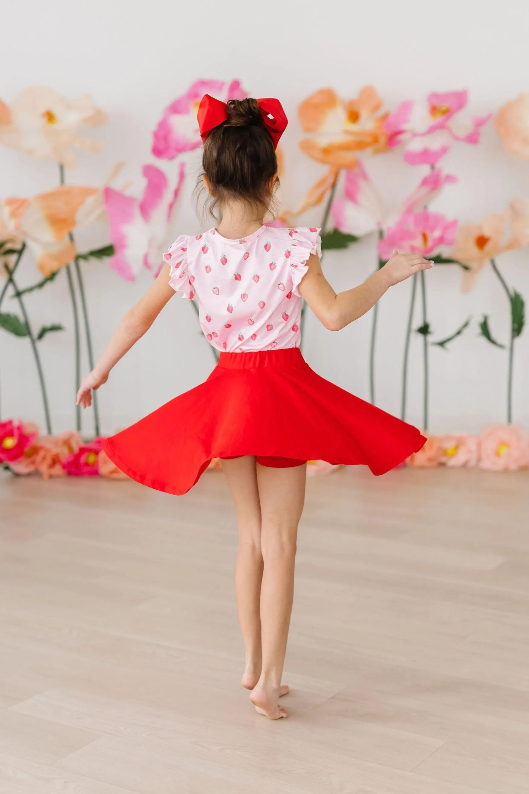 Mila & Rose Twirl Skort - Red