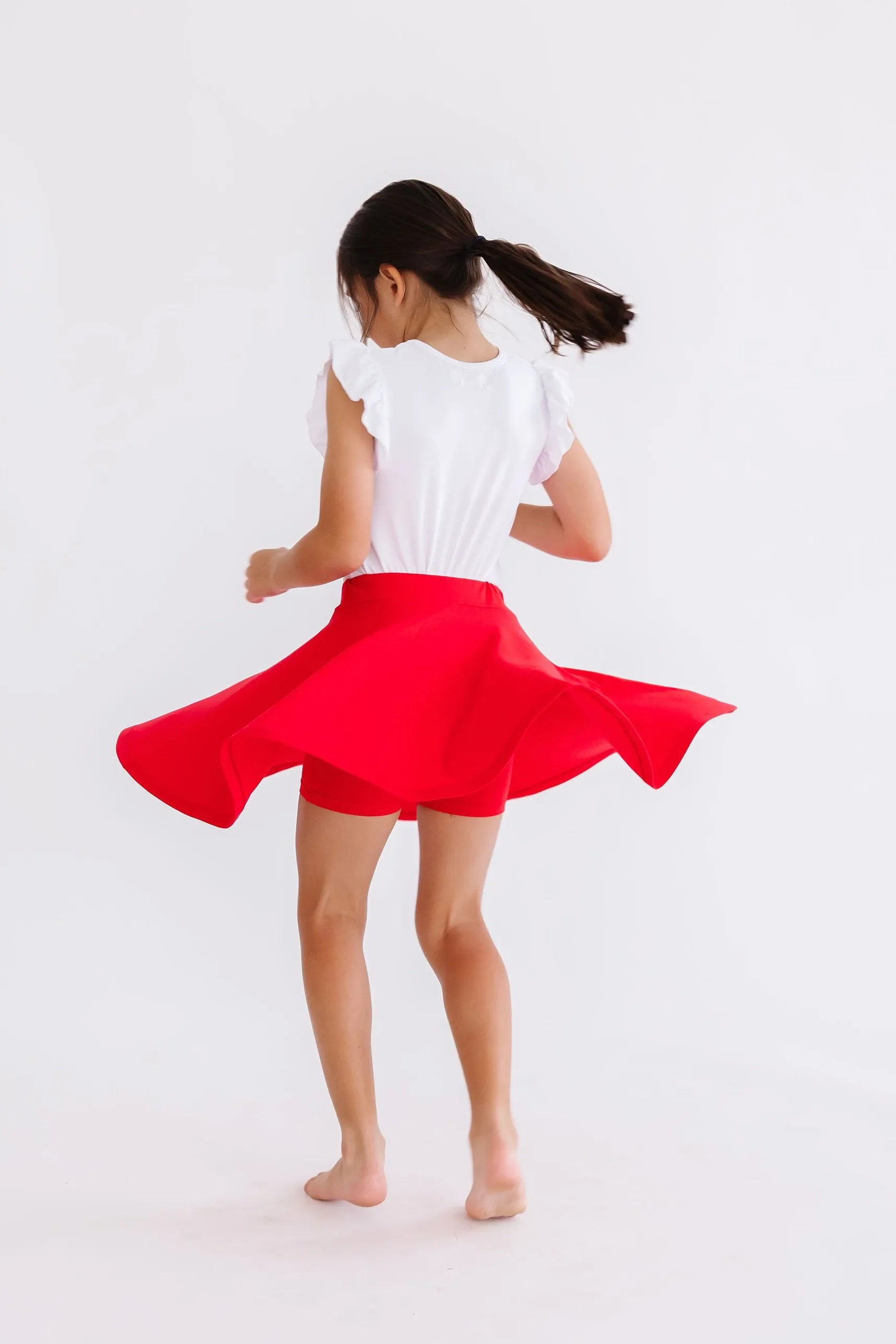 Mila & Rose Twirl Skort - Red