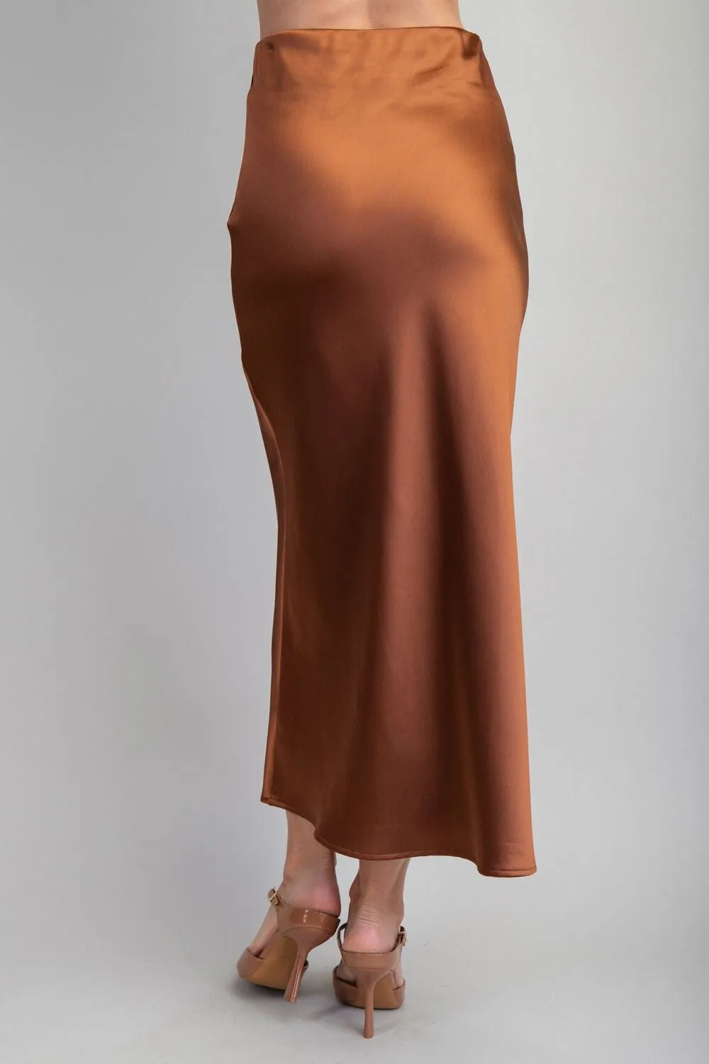 Mila Midi Skirt - Brown