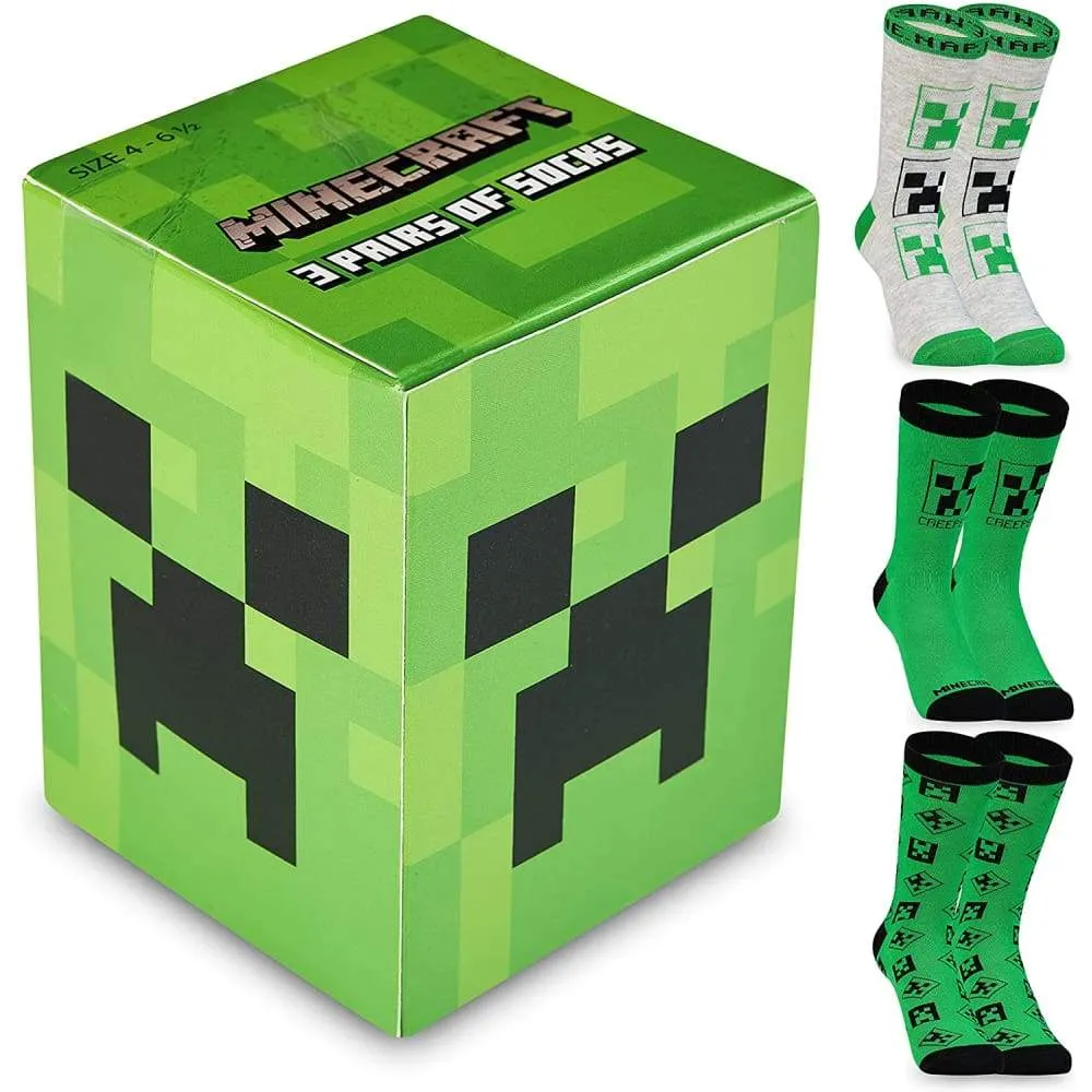 Minecraft Boys Socks, Kids Socks Boys Multipack, Minecraft gifts