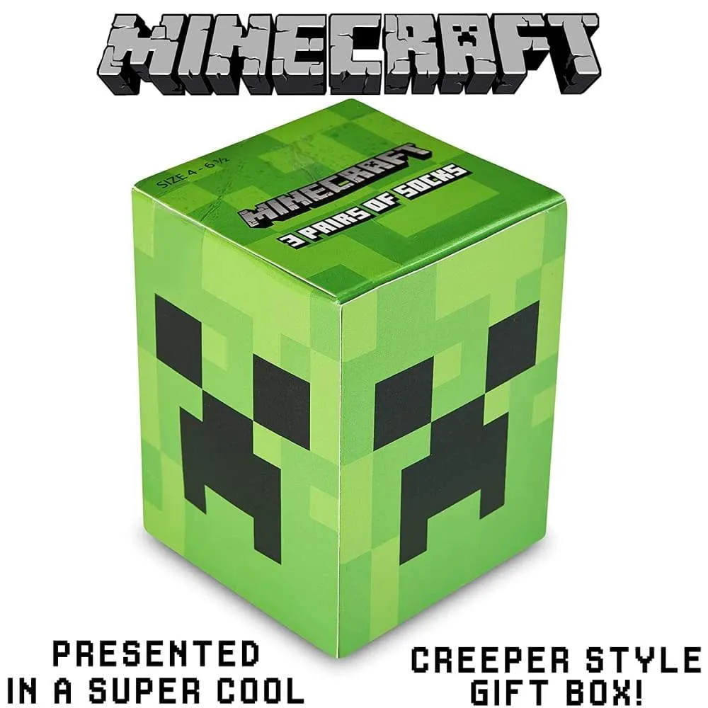 Minecraft Boys Socks, Kids Socks Boys Multipack, Minecraft gifts