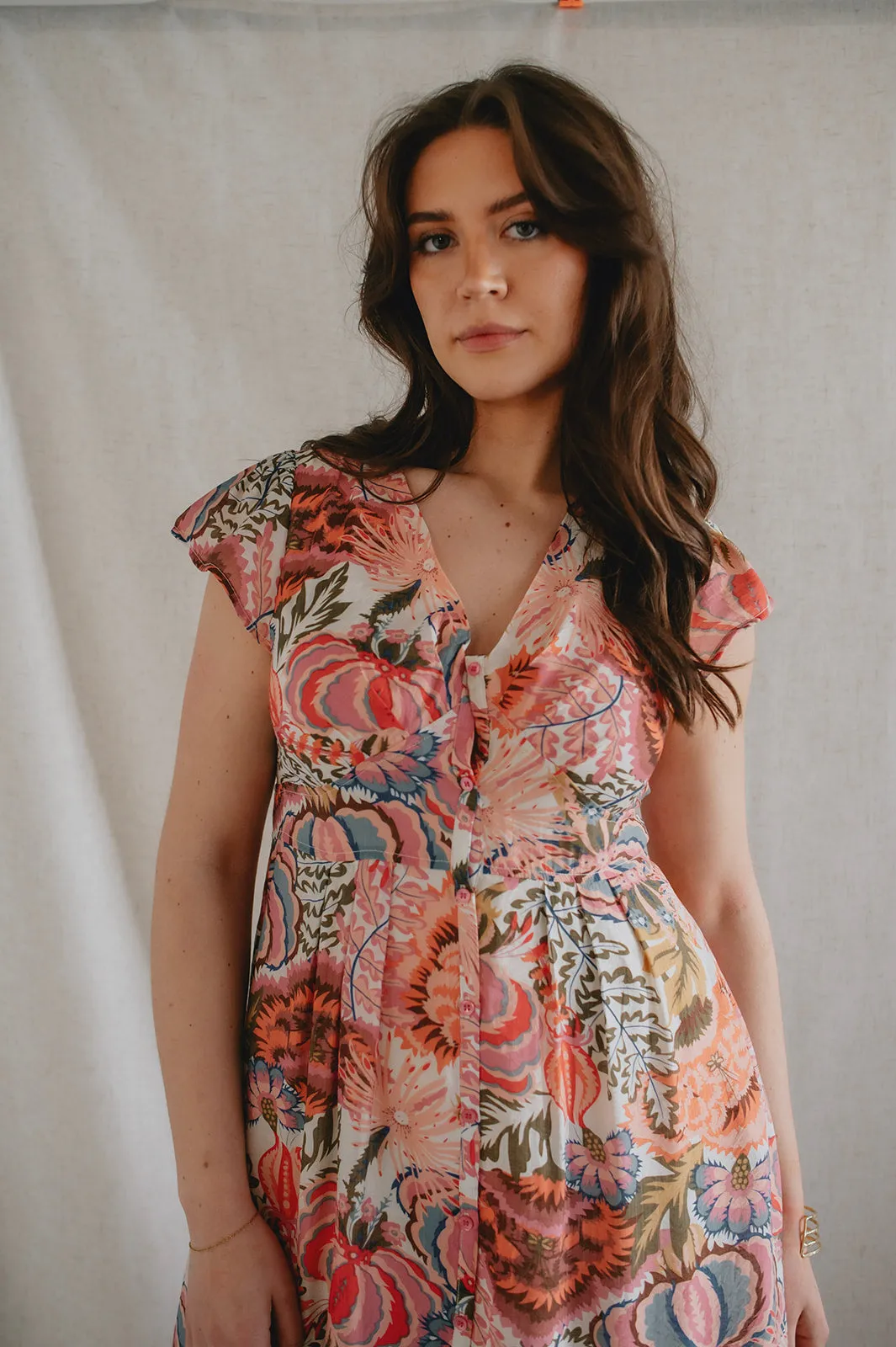 MISFIT ITEM - The Bryony Floral Midi Dress // Size M