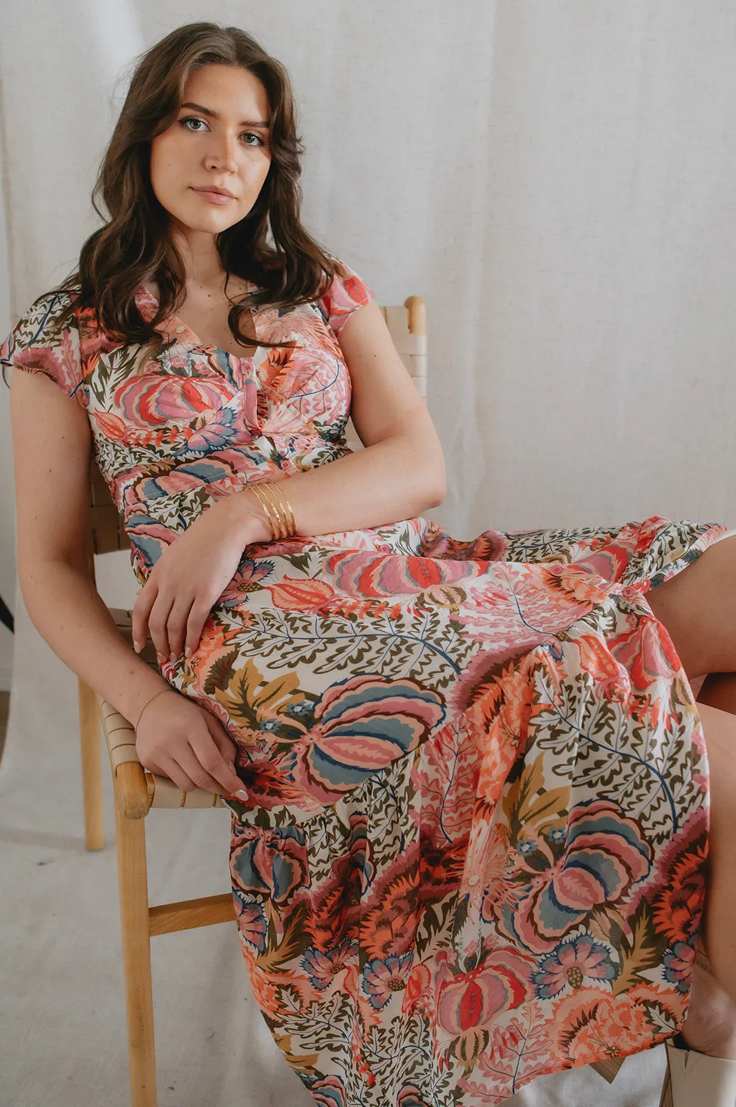 MISFIT ITEM - The Bryony Floral Midi Dress // Size M