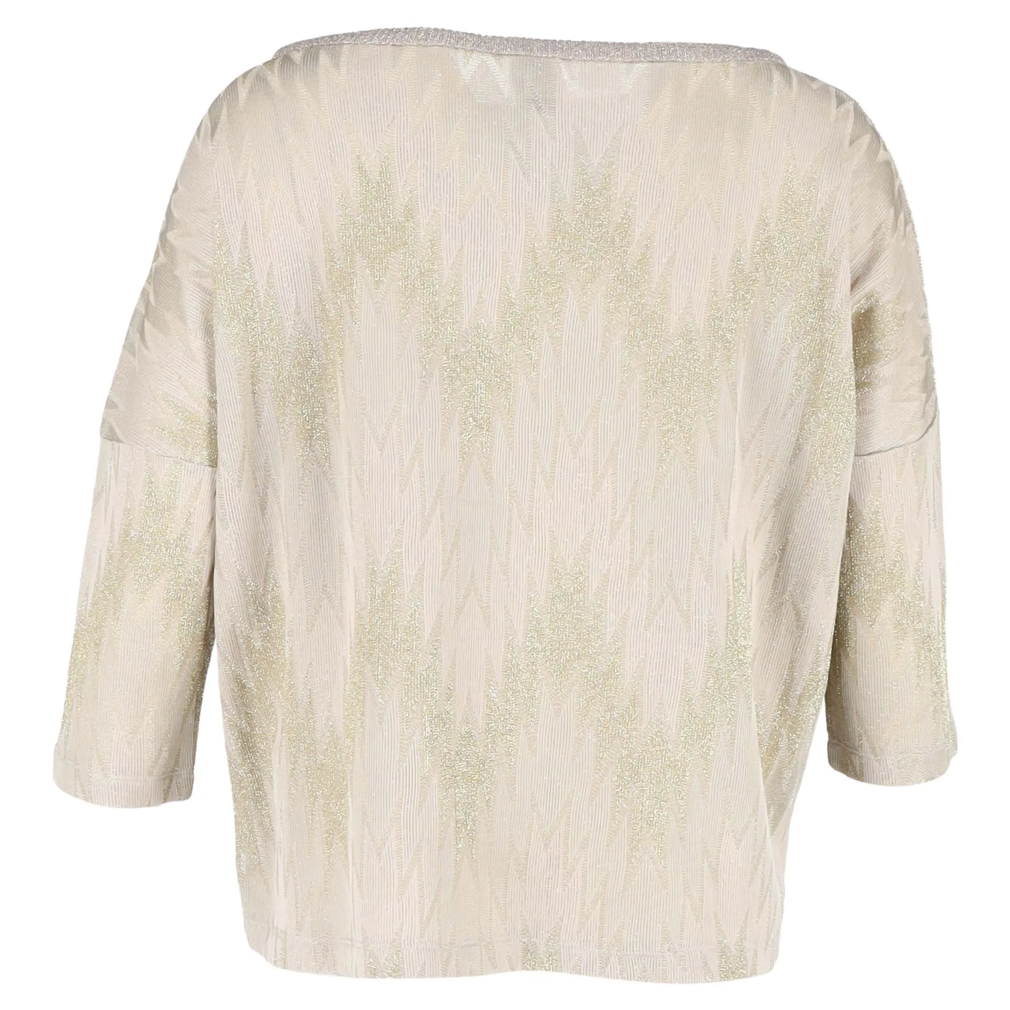 Missoni neckline quarter sleeve top