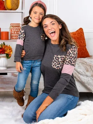 Mommy and Me Fierce Pocket Colorblock Sleeve Top