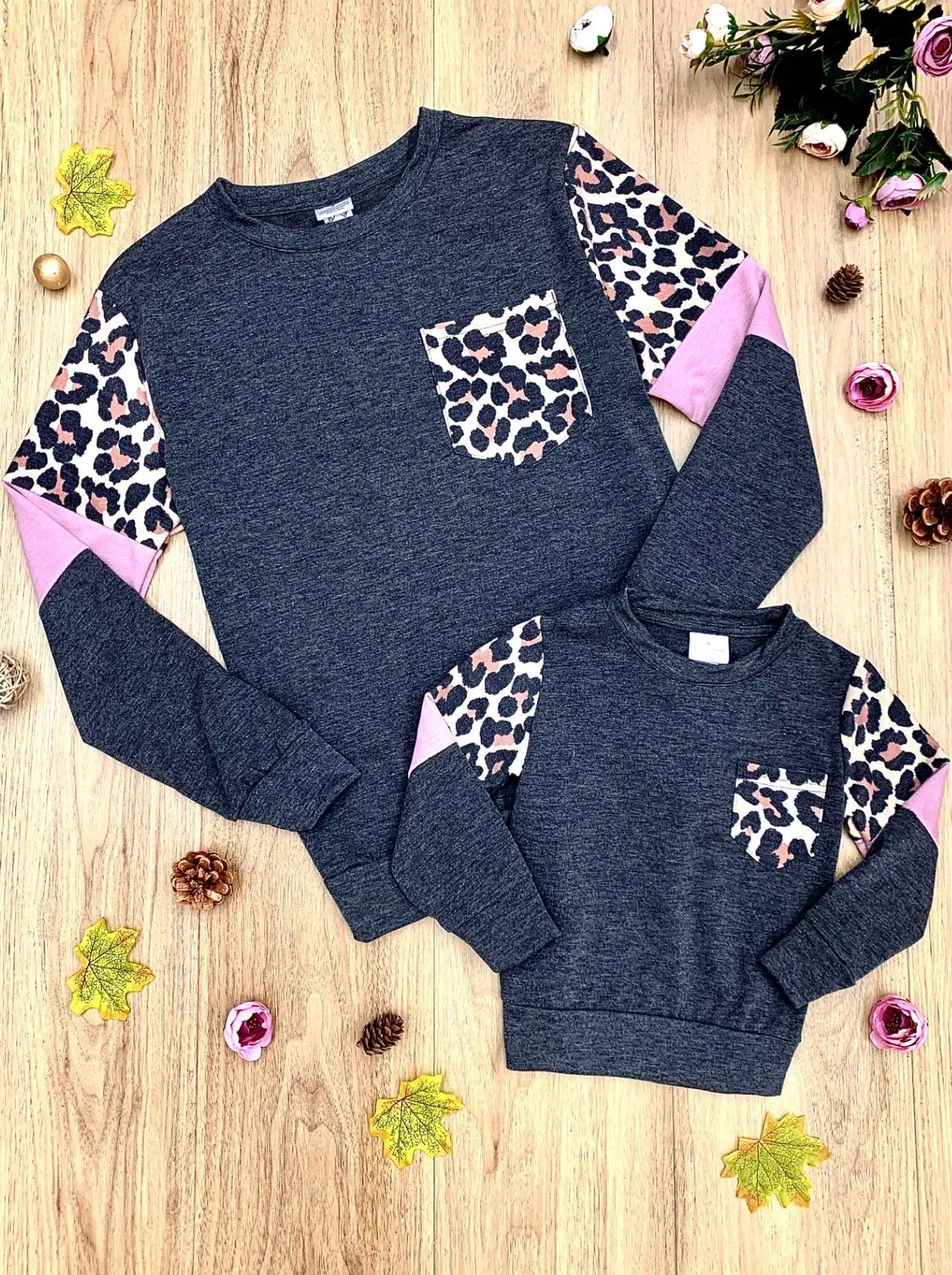 Mommy and Me Fierce Pocket Colorblock Sleeve Top