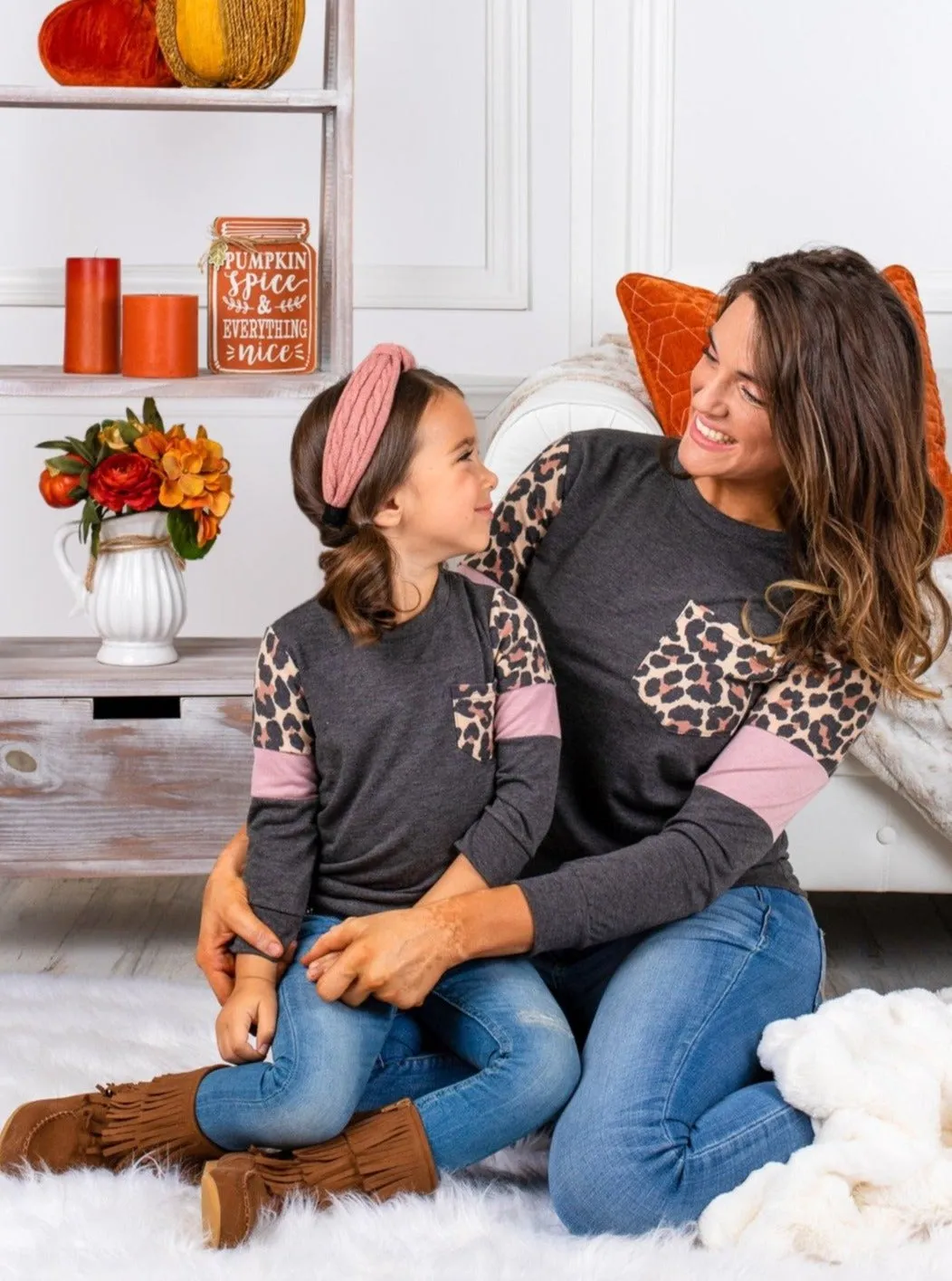 Mommy and Me Fierce Pocket Colorblock Sleeve Top
