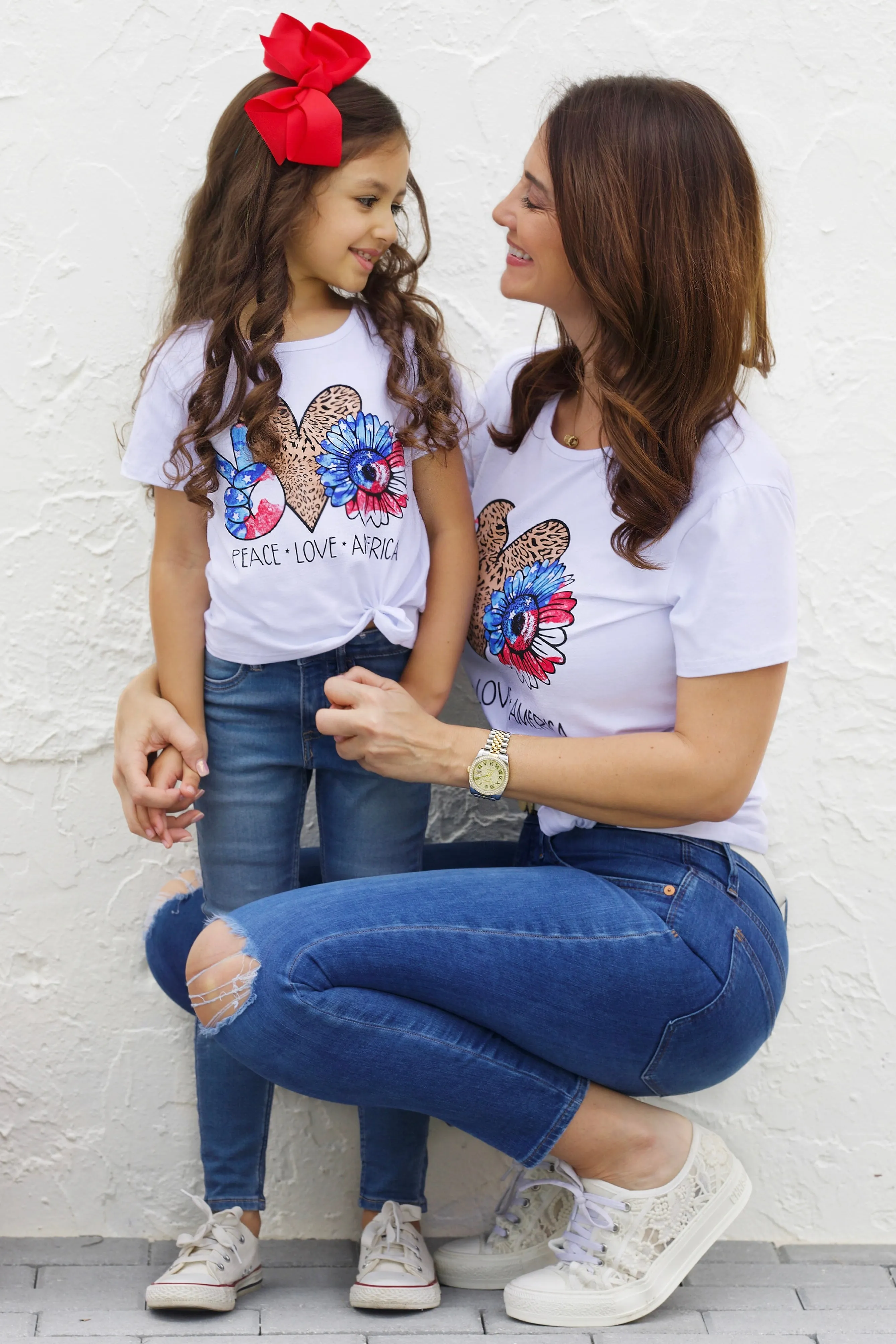 Mommy and Me Peace, Love, America Top