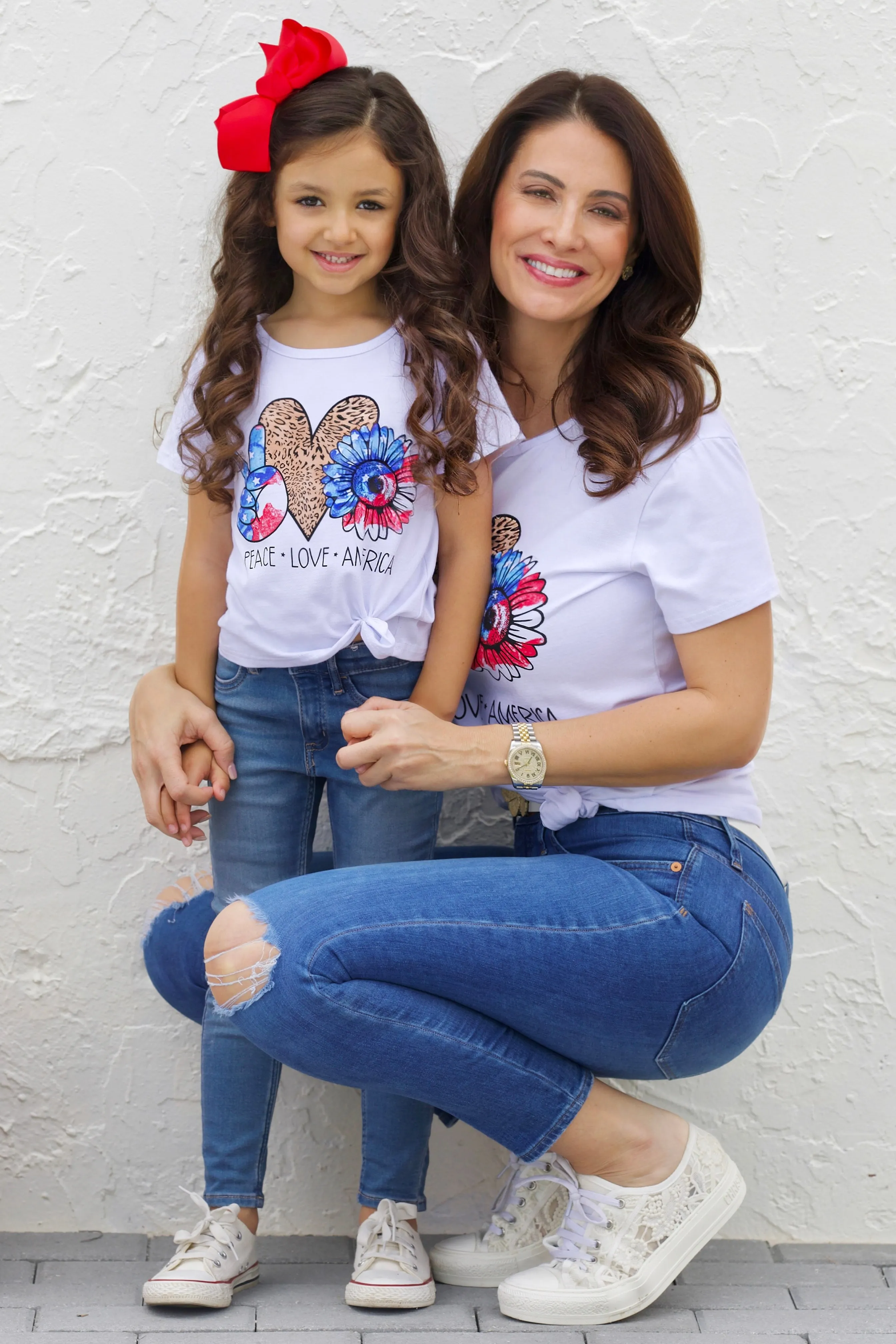 Mommy and Me Peace, Love, America Top