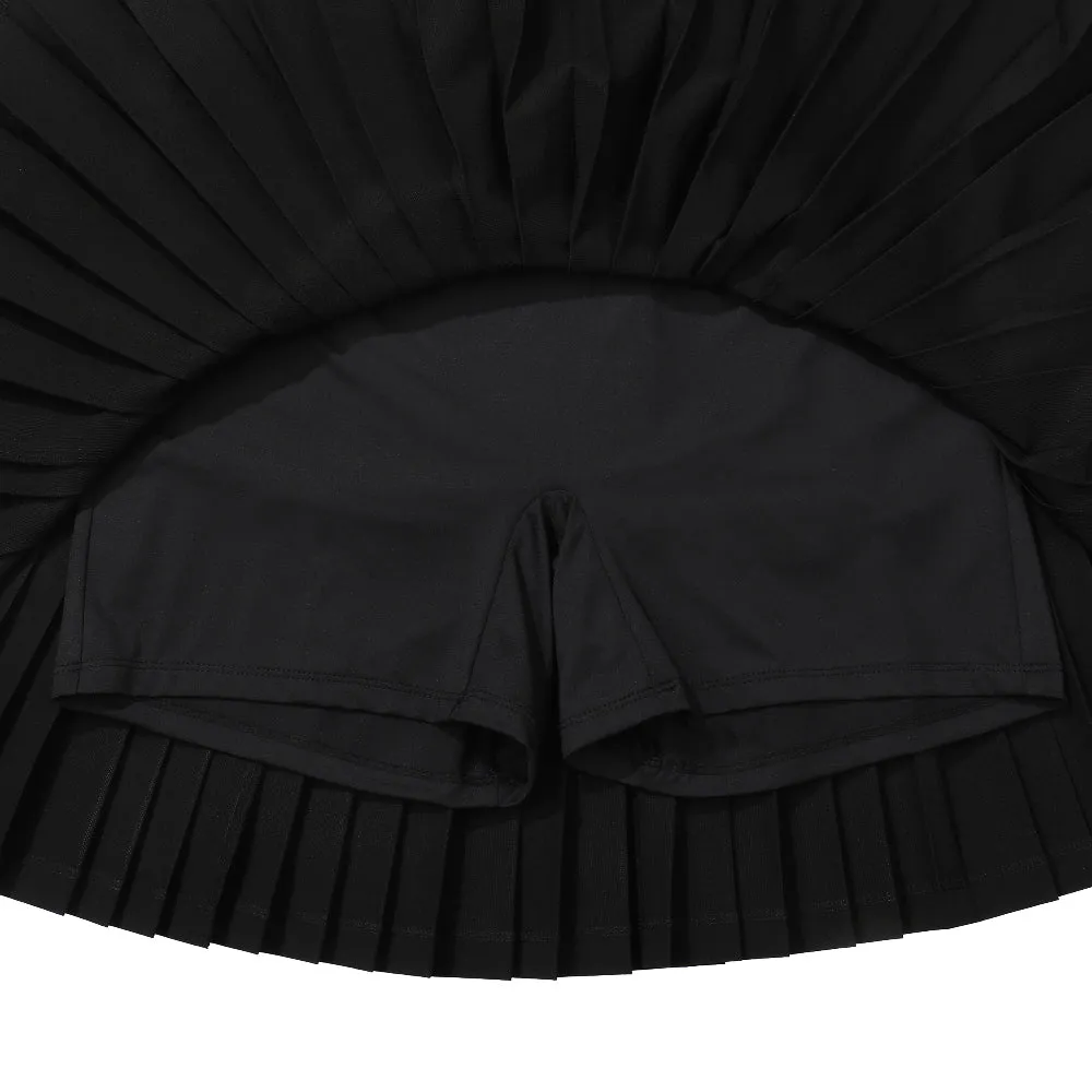 Monday Flow Pocket Pleated Skirt - Black