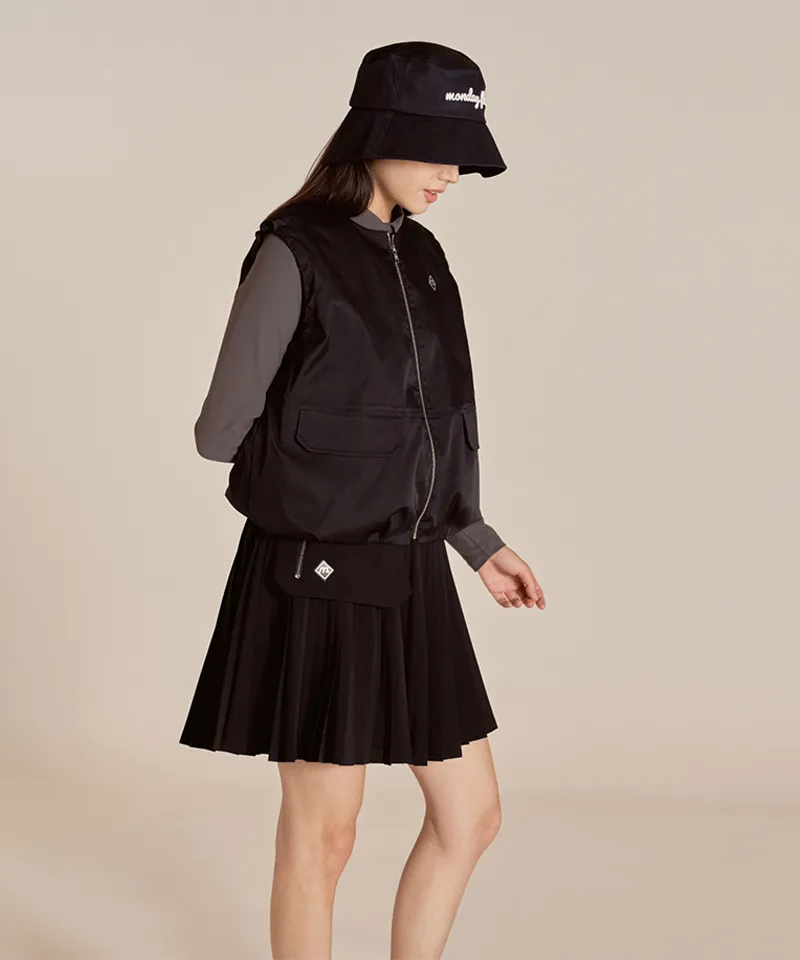 Monday Flow Pocket Pleated Skirt - Black