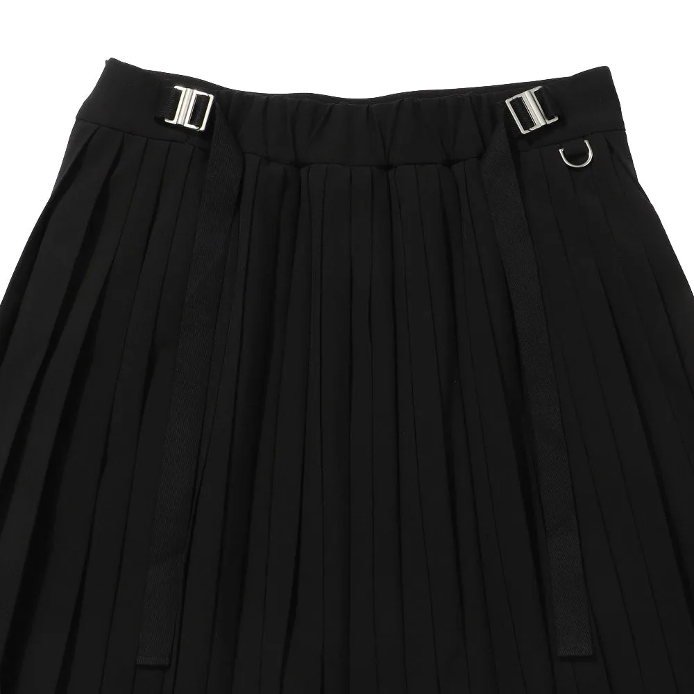 Monday Flow Pocket Pleated Skirt - Black