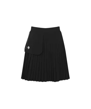 Monday Flow Pocket Pleated Skirt - Black