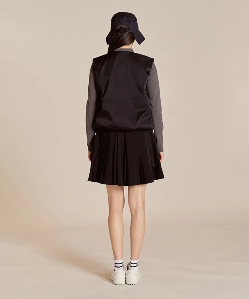 Monday Flow Pocket Pleated Skirt - Black