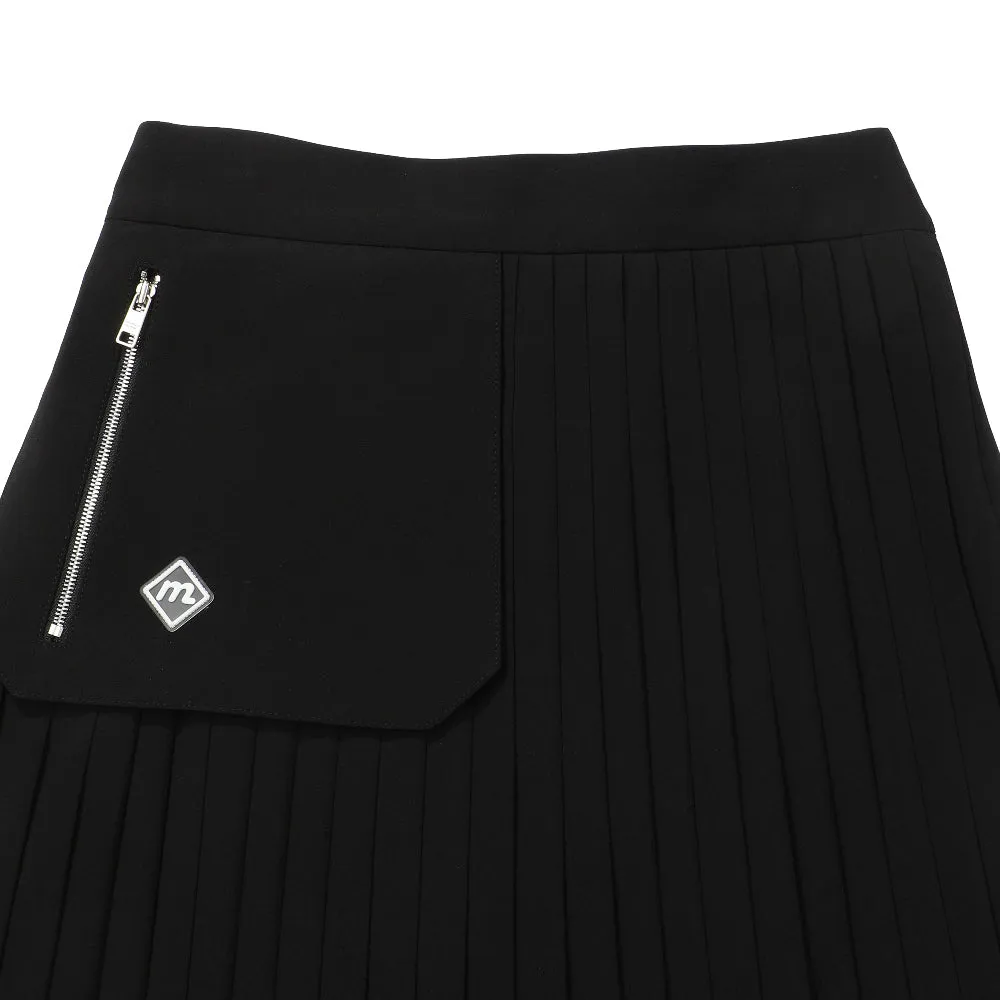 Monday Flow Pocket Pleated Skirt - Black