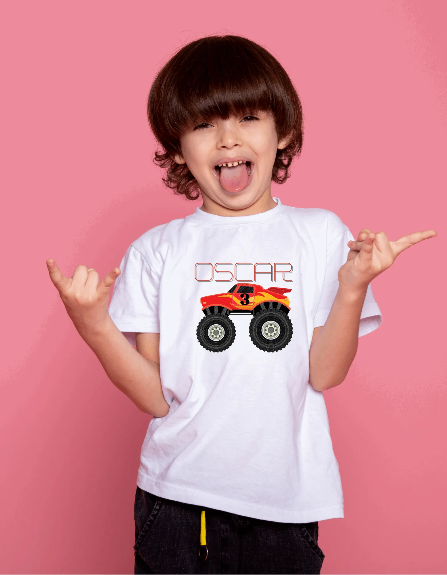 Monster Truck Blaze Personalised Birthday T-shirt