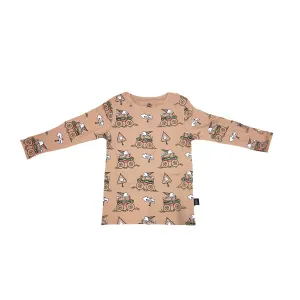 Monster Truck Long Sleeve Tee in Hazelnut